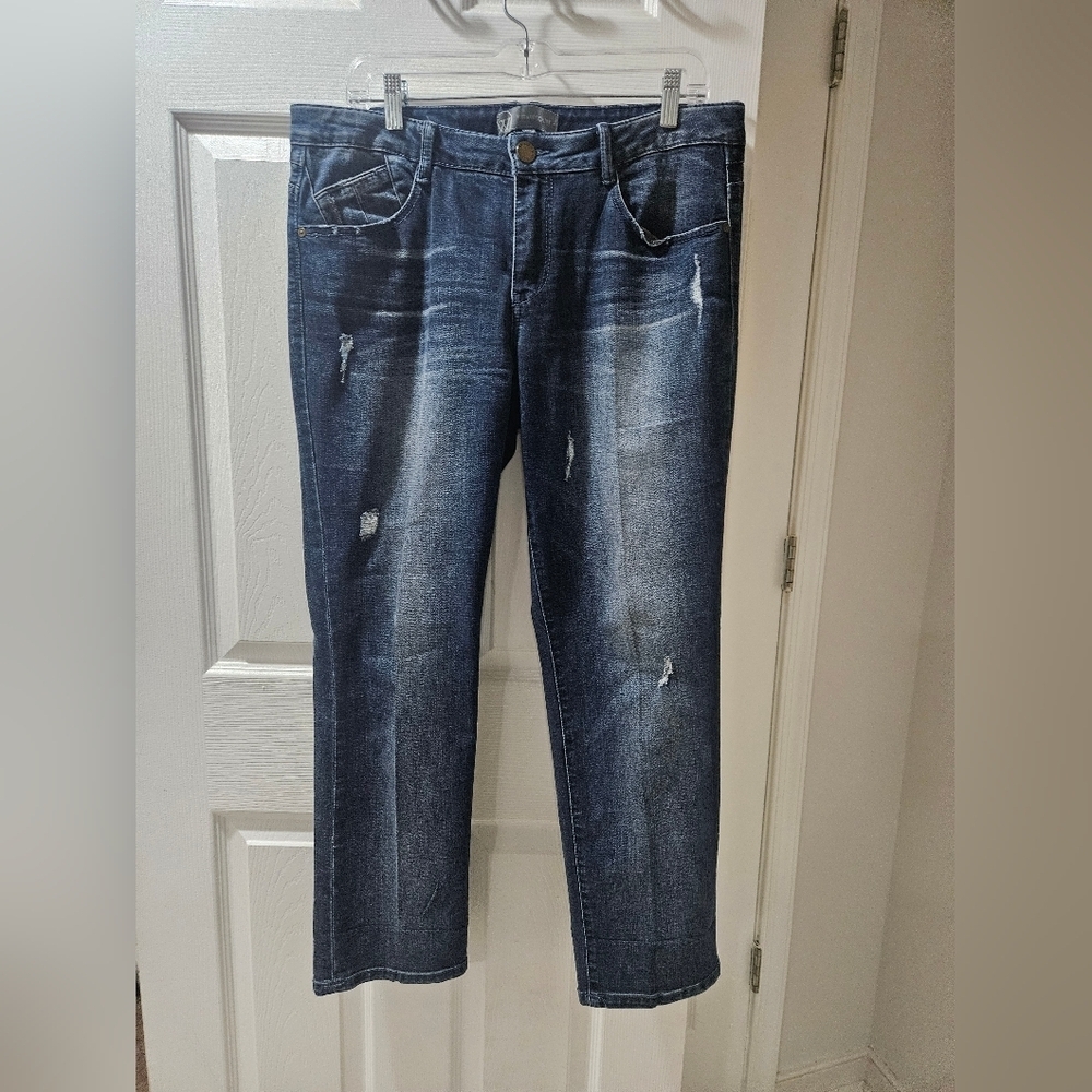 Wit & Wisdom- Women's 12P Dark Blue Straight Jeans